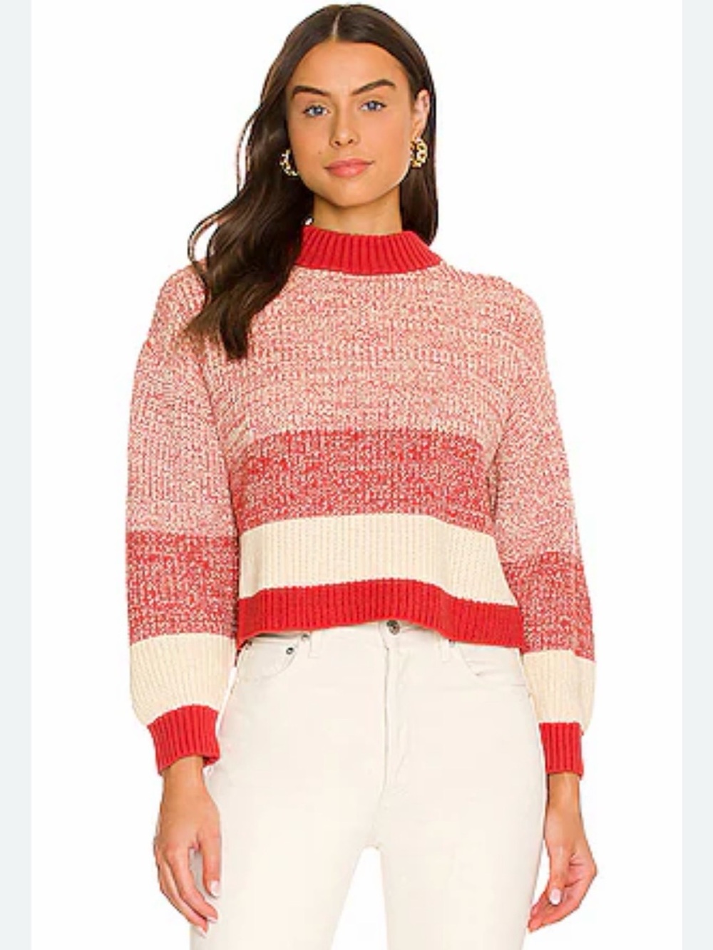 New Callahan Beale Pullover Sweater in Brick size S.